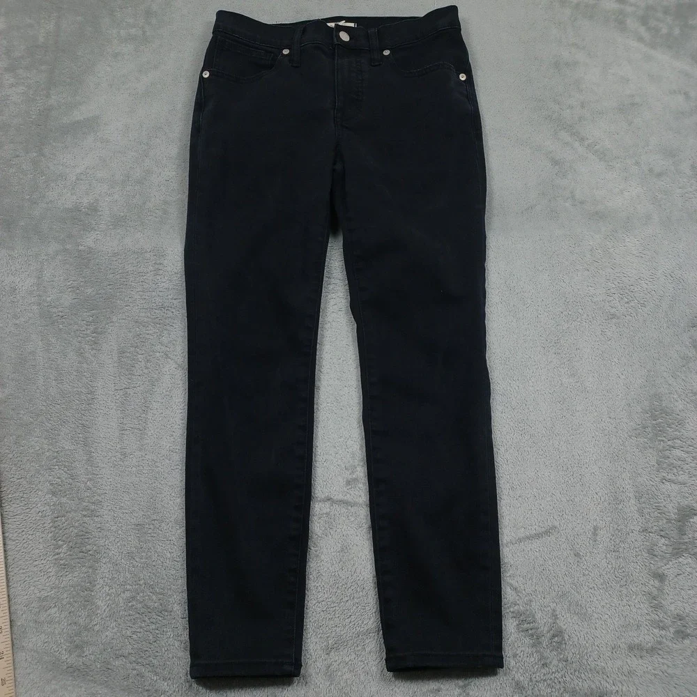 Madewell Jeans Womens 27‎ Petite Black Mid Rise Skinny Preppy Casual